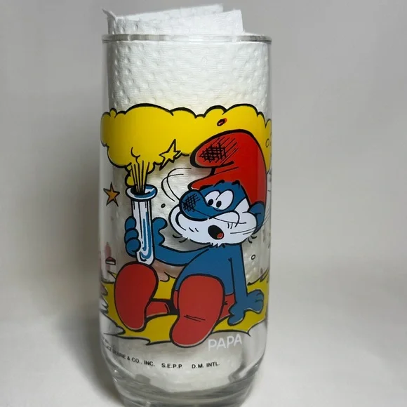 Vintage Smurf Glasses from 1982-1983, lot of 13 - Picture 10 of 16